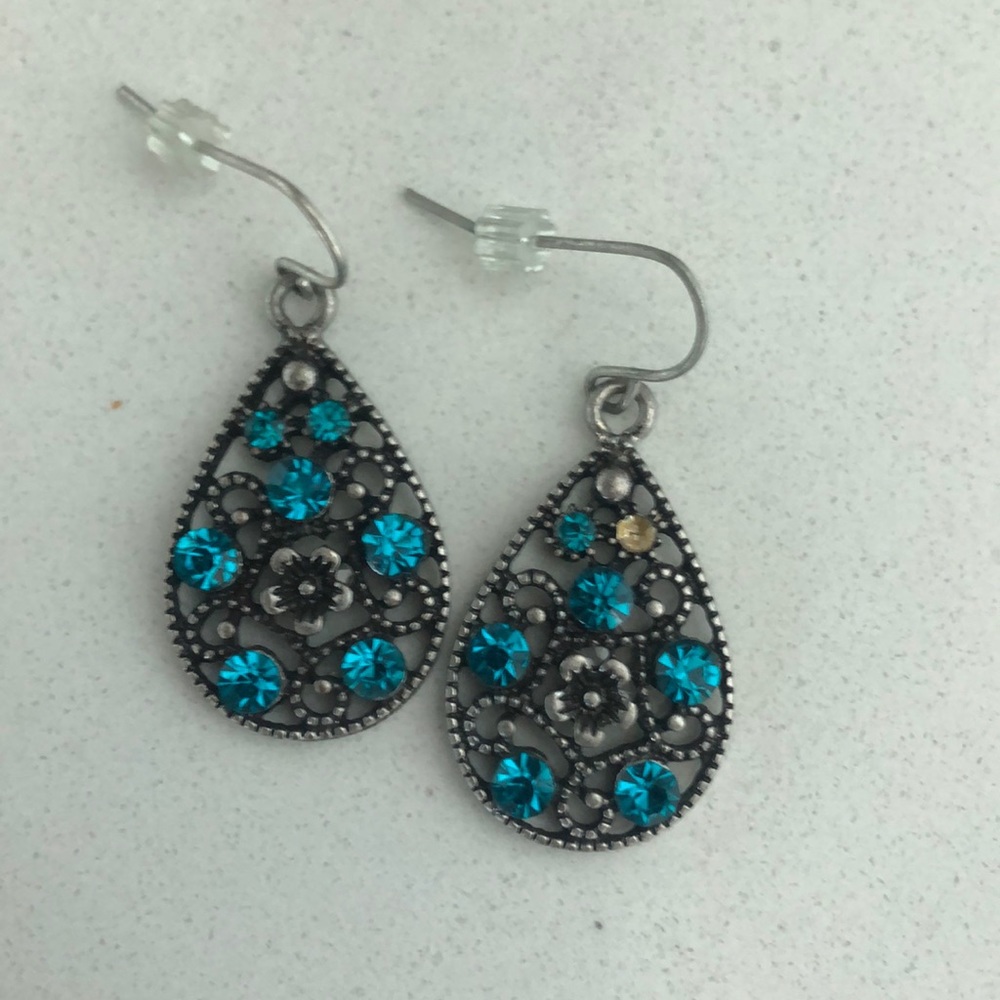 Aqua marine earrings